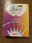 Bic Soleil Smooth Colors Women's Disposable Razors, With 3 Blades, 14 Count. Fixed Price $19.00.