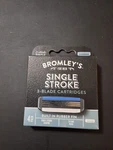 Bromley's For Men Single Stroke 3-BLADE Cartridges 4 Pack *new. Fixed Price $12.50.