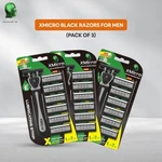 Xmicro Black Razors German Stainless Steel For Men Vita E,aloe (3 Pack) 21PIECES. Fixed Price $29.00.