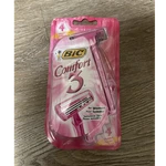 Bic Comfort Women Disposable Razor Sensitive Skin 3-BLADE Pink 4 Pack. Fixed Price $13.94.