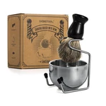 Badger Shaving Brush Bowl Set Men Barber Shave Kit Gift For Dad. Fixed Price $24.29.