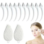 Oneupin 12PCS Eyebrow Trimmer Set Stainless Steel Leaves Curved White. Fixed Price $17.50.
