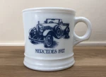 Vintage White Milk Glass 1927 Mercedes Surrey Shaving Mug Cup. Fixed Price $11.85.