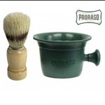 Proraso Green Professional Shaving Mug Bowl Heavy Duty Barber Brush Set. Fixed Price $25.99.