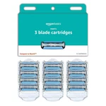 Amazon Basics 3-BLADE Razor Refills For Men With Dual 12 Count (pack Of 1). Fixed Price $14.39.