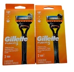 2X Gillette Fusion 5 Men's Razor Precision Trimmer 1 And Cartridges Each. Fixed Price $22.90.