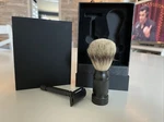 Powderwake Shaving Razor Kit-rust Resistant Stainless Steel W/ Matte Black. Fixed Price $19.99.