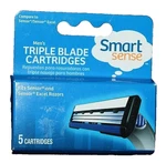 Smart Sense Men's Triple Blade Razor Cartridges - 5 (new Opened Pkg). Fixed Price $9.73.