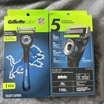 2 Boxes Gillette Labs Mens Special Nfl Lions Edition Shaving Razor With 1 Refill. Fixed Price $29.95.