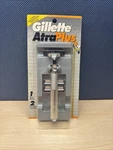 Vintage Gillette Atra Plus Razor With 2 Refill Cartridges New. Fixed Price $85.00.