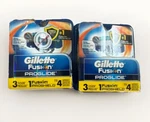 Gillette Fusion 3 Proglide, 1 Proshield Blades Cartridges - Total 2X4=8. Fixed Price $40.50.