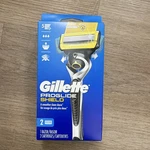 Gillette Proglide Shield Men's 5-BLADE Razor Handle + 2 Cartridges. Fixed Price $10.00.