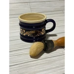 Vintage Barbershop Old Fashioned Luxury Shaving Mug And Brush Set Cobalt Blue. Fixed Price $24.00.