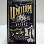 Union Razors Vintage Style Three - Piece Shave Kit Color White.. Fixed Price $19.99.