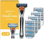 Amazon Basics 5-BLADE Motionsphere Razor W/ Dual Lubrication 16 Cartridges Nib. Fixed Price $29.99.