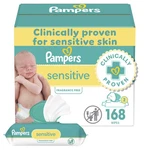 Pampers Sensitive Baby Wipes 168 Count Hypoallergenic Unscented Soft. Fixed Price $10.69.
