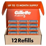Gillette FUSION5 Mens Razor Blade Refills 12 Count Lubrastrip For More. Fixed Price $55.67.