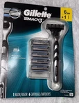 Gillette MACH3 1 Razor And 6 Cartridges Set, Sharper Blades. Fixed Price $15.95.