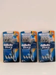 12 Gillette Blue 3 Turbo 2X Men's Razors Better Rinsing 4 Disposable Packs. Fixed Price $27.80.