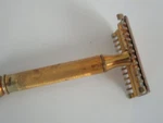 Antique Gillette Safety Razor Gold Tone Pat Date Jan 13, 1920. Fixed Price $28.00.