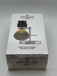Shaveology The Phantom Series Silver Tip Badger Brush & Stand. Fixed Price $25.00.