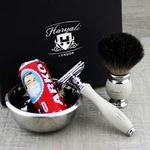 Classic Shaving Set For Men Badger Hair Brush & Double Edge Safety Razor. Fixed Price $54.99.
