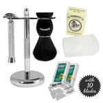 Barbero Shaving Kit + Free Alum Block And 10 Blades Limited Offer. Fixed Price $39.99.