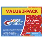 Crest Kids Cavity Protection Toothpaste, Sparkle Fun, 4.6 Oz (pack Of 3). Fixed Price $7.88.