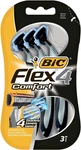 Bic Flex 4 Comfort Men's Razors - Of 3 Count (pack 1), Multicolor. Fixed Price $12.69.