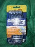 Gillette Blue Comfort 3-BLADE Razors. Pack Of 8. New.. Fixed Price $20.00.
