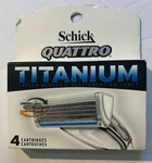 Brand New Schick Quattro Titanium- 4 Cartridges. Fixed Price $7.99.
