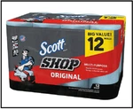 Scott Shop Rolls Towels Blue Original Multi Purpose Paper 55 Sheets 12 24. Fixed Price $40.00.