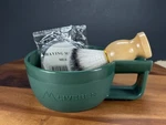 3 1 Set Men's Faux Badger Hair Wooden Shaving Brush Stand Holder Pp Mug Bowl. Fixed Price $24.99.