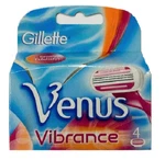 Gillette Venus Vibrance Refill Razor Blades For Women, 4 Cartridges. Fixed Price $12.49.