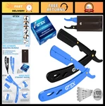 2-PACK Straight Razor Set For Men Japanese Steel, 100 Premium Blades, Beard Gr. Fixed Price $26.99.