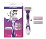 Bic Soleil Click 5 Women's Disposable Razor With 1 Handle 3 Refills. Fixed Price $6.95.
