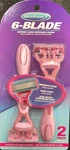 Reliashave 6-BLADE Superior Ladies Disposable Razors- Stainless Steel. Fixed Price $6.99.