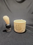 Vtg Old Spice Shaving Mug With 300NW- Ever Ready Brush. Fixed Price $35.00.