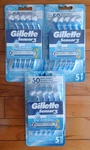 Gillette SENSOR3 Cool COMFORTFRESH-15 Disposable Razors Up To 150 Shaves. Fixed Price $34.50.