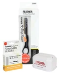 Feather - Detail Razor Standard Kit Ergonomic 6 1/4 Inch Black Han. Fixed Price $92.92.