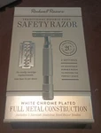 Rockwell Razors, 2C White Chrome Finish Adjustable Safety - 5 Blades. Fixed Price $28.00.