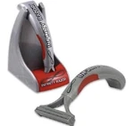 New Infinity Men's Premium Twin-blade Razor With Stand Keeps Sharp Shave. Fixed Price $15.32.