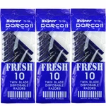 Pack Of 10 Ct Dorco TD708 Twin Blade Disposable Men's Razors Total 30. Fixed Price $9.25.