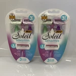 2X Bic Soleil Sensitive Women's Disposable Razors Ct -3 Blades. Fixed Price $17.88.