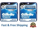 4 Gillette Turbo Razor Blades Refill Cartridges Fit M3 Power Shaver. Fixed Price $17.99.
