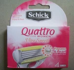 4 Schick Quattro For Women Razor Blades Refills. Fixed Price $11.90.