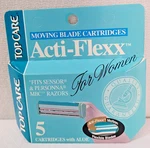 Top Care Acti-flexx Moving Blade Cartridge With Aloe Set Of 5 Sensor,personna. Fixed Price $27.33.