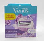 Gillette Venus Comfortglide Freesia 3 Blades 6 Cartridges New. Fixed Price $18.90.
