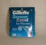 Gillette Sensor Excel For Women Razor Blade Refills 10 Cartridges Rare. Fixed Price $38.99.