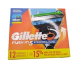 Gillette Razor Blades Fusion 5 Proglide Men 12 Cartridges New Factory Sealed. Fixed Price $31.00.